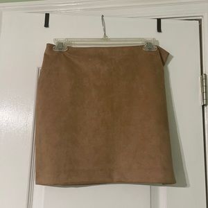 Express Suede Mini Skirt